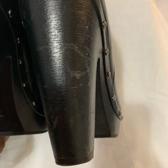 Black Ankle Boots with Fold down w/ Wool - Picture 6 of 6